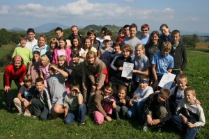 Mladi in manj mladi orientacisti iz PD Slivnica, Kostrivnica, Rogatec in Vitanje