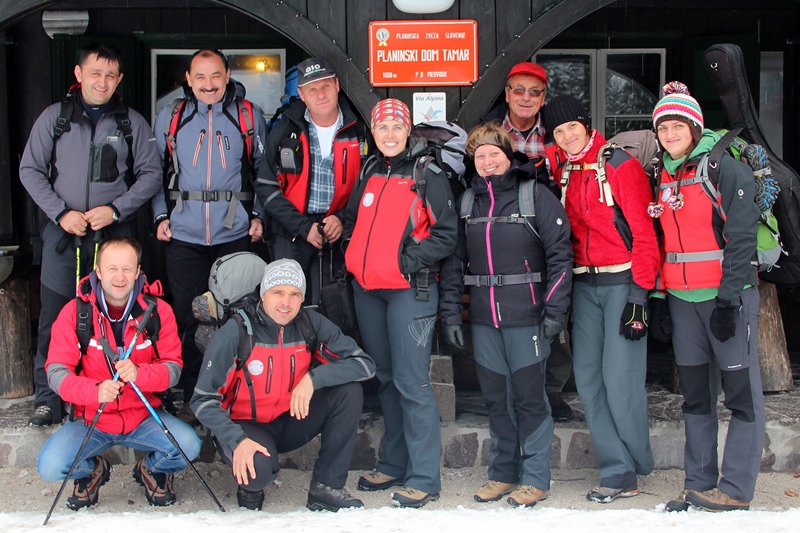Vodstvo PD Slivnica pri Celju na delovno-družabnem srečanju v Tamarju