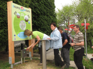 Vrsta za žige na klopci pri Sveti Heleni